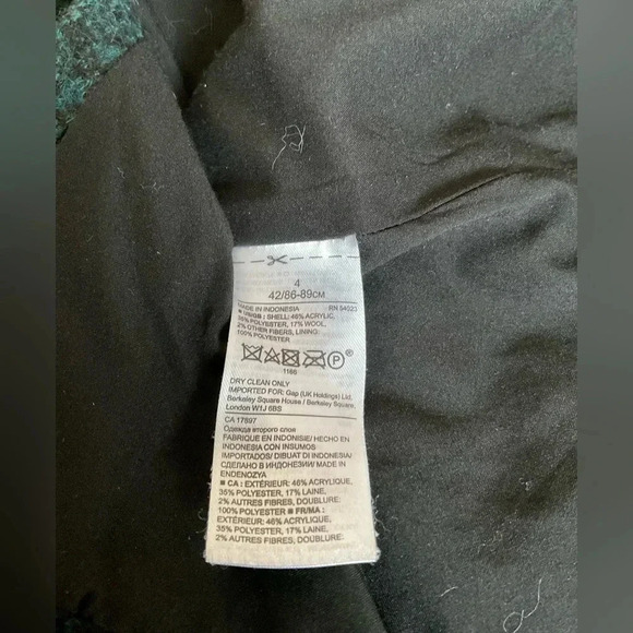 Banana Republic Marled Green Wool Skirt - Picture 4 of 4